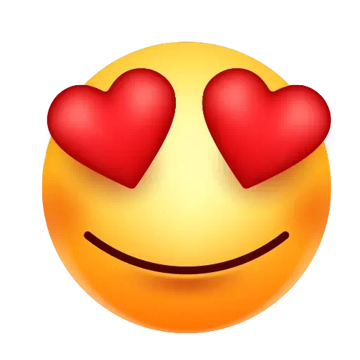 Heart Whatsapp Eyes Emoji Transparent PNG Image