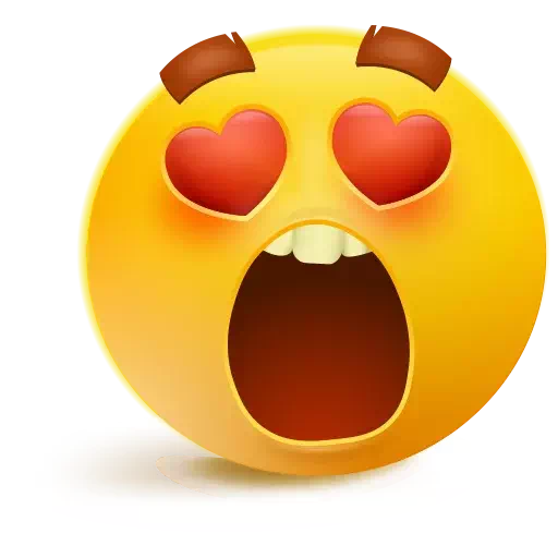 Heart Whatsapp Eyes Emoji Transparent PNG Image