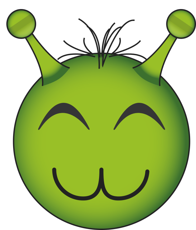 Alien Emoji Face Transparent PNG Image