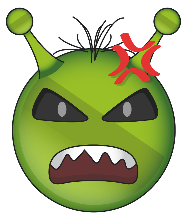 Alien Emoji Face Transparent PNG Image
