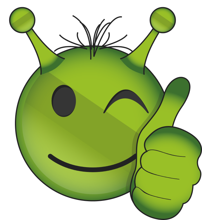 Alien Emoji Face Transparent PNG Image