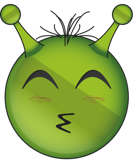 Alien Emoji Face Transparent PNG Image