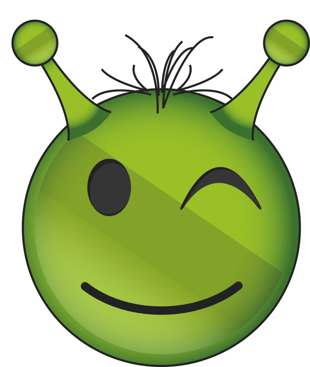 Alien Emoji Face Transparent PNG Image