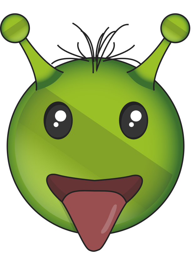 Alien Emoji Face Transparent PNG Image
