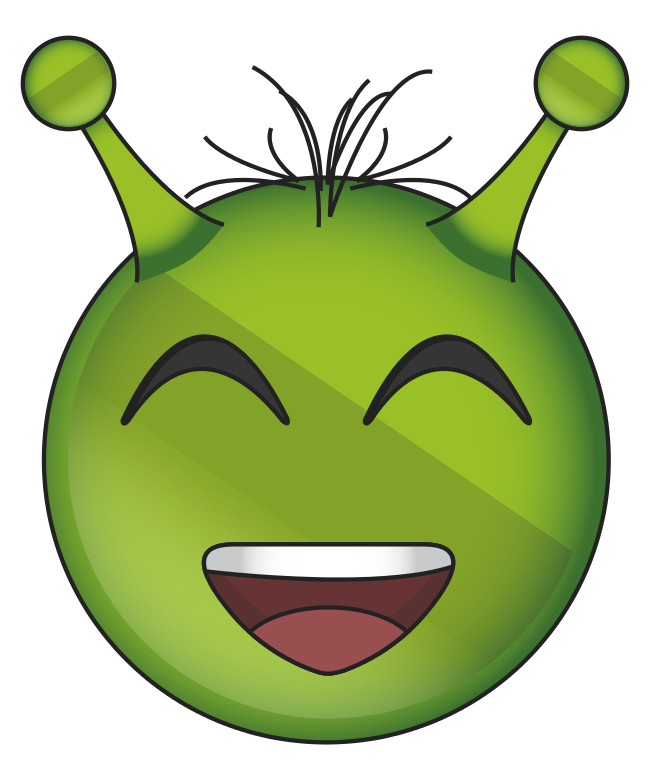 Alien Emoji Face Transparent PNG Image