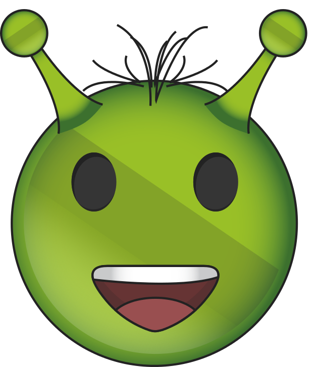 Alien Emoji Face Transparent PNG Image