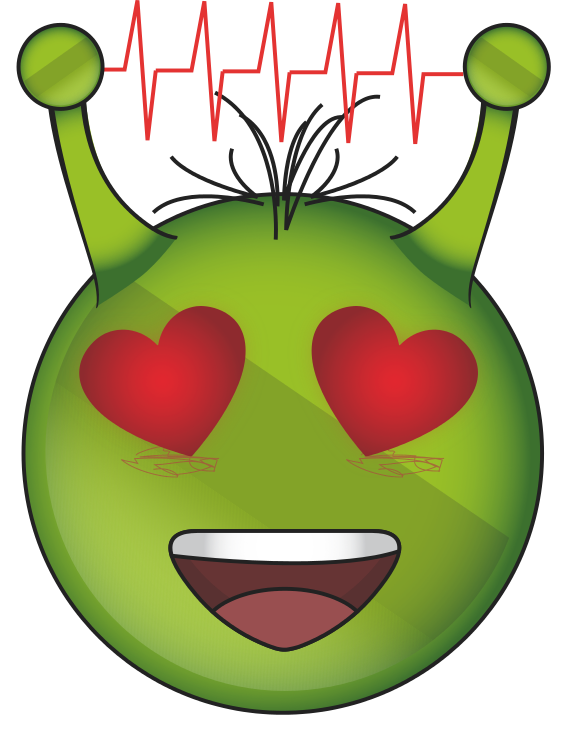 Alien Emoji Face Transparent PNG Image