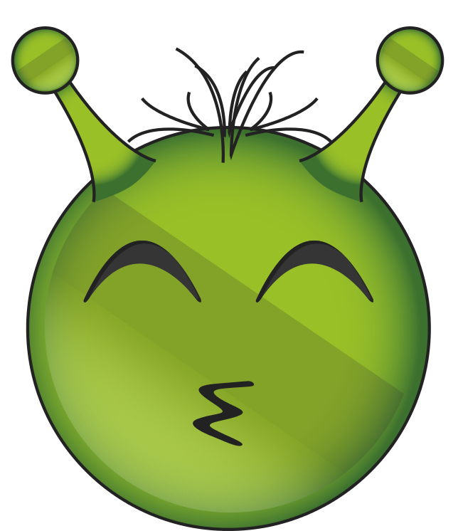 Alien Emoji Face Transparent PNG Image