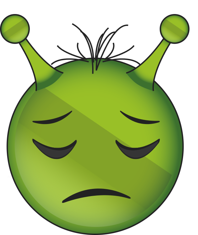 Alien Emoji Face Transparent PNG Image