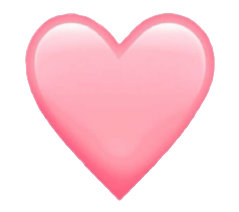 Pink Heart Love Emoji Transparent PNG Image