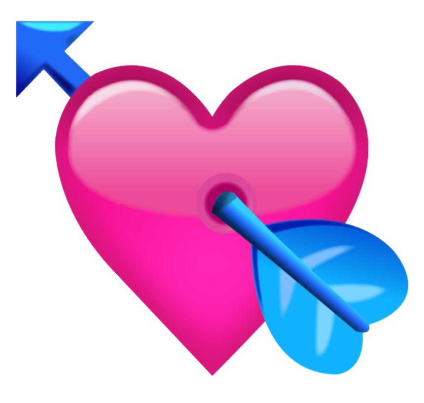 Pink Heart Love Emoji Transparent PNG Image