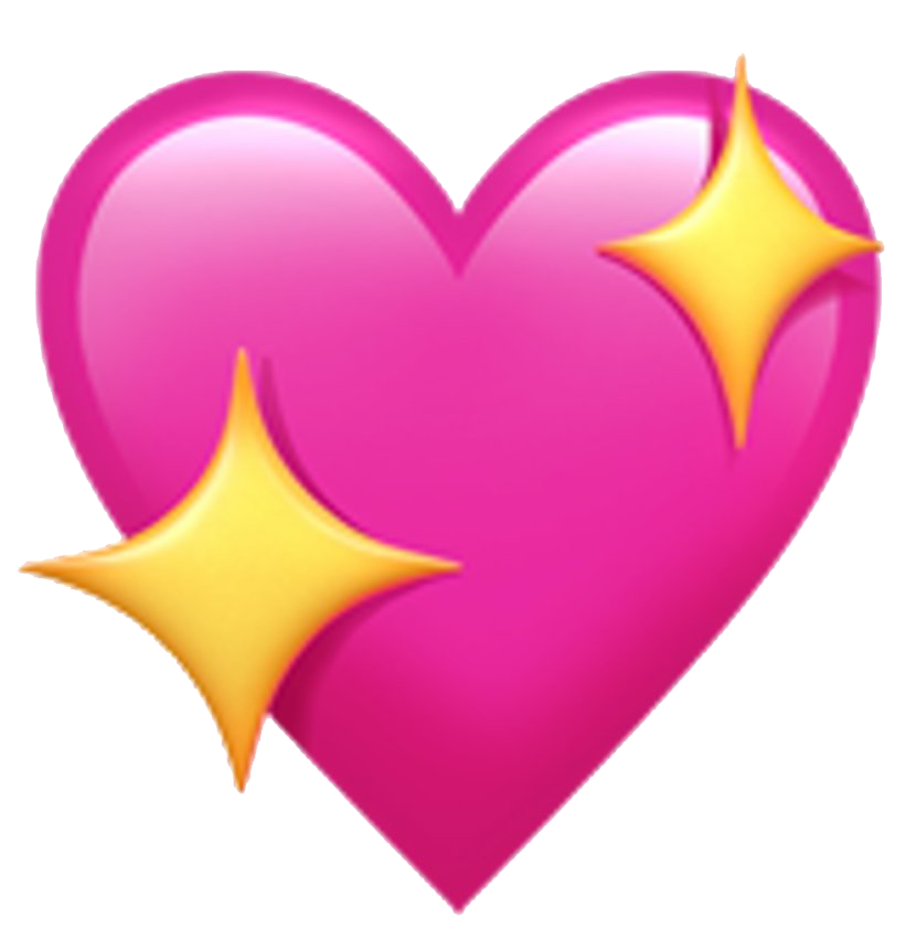 Pink Heart Love Emoji Transparent PNG Image