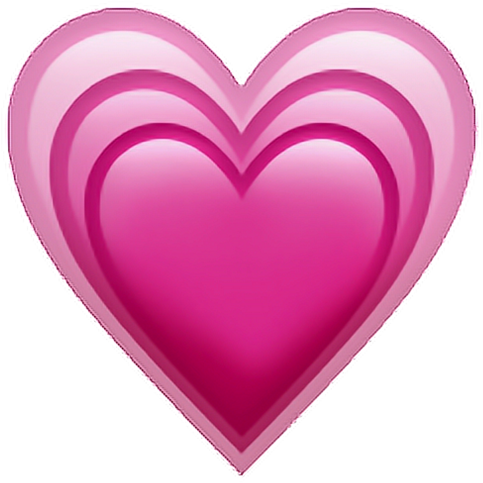 Pink Heart Love Emoji Transparent PNG Image