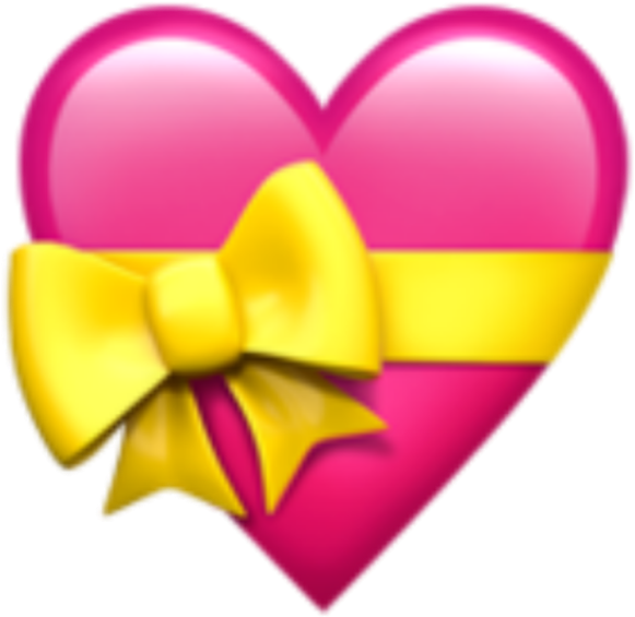 Pink Heart Emoji Transparent PNG Image