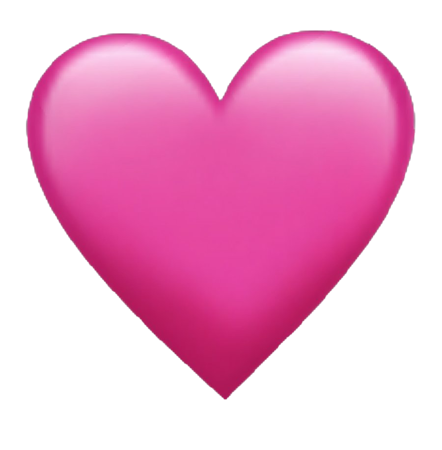 Pink Heart Emoji Transparent PNG Image