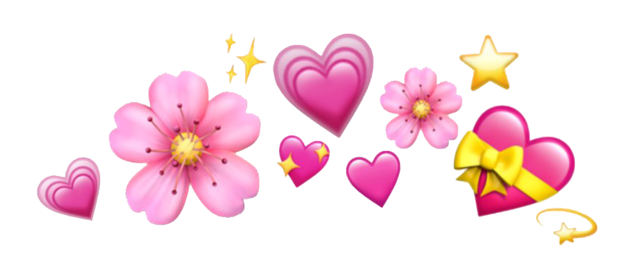 Pink Heart Emoji Transparent PNG Image