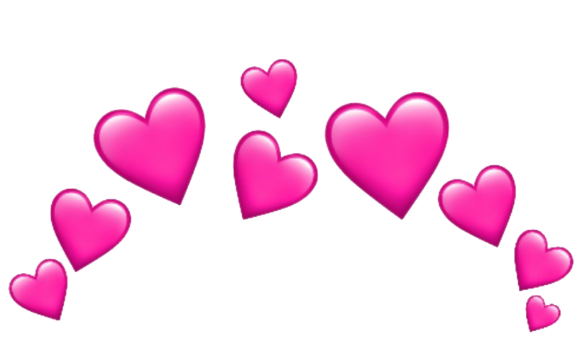 Pink Heart Emoji Transparent PNG Image