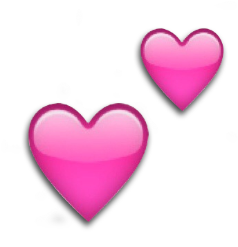 Pink Heart Emoji File Transparent PNG Image