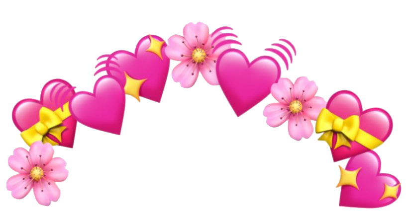 Pink Heart Emoji Transparent PNG Image