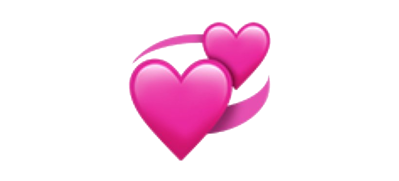 Pink Heart Emoji Transparent PNG Image