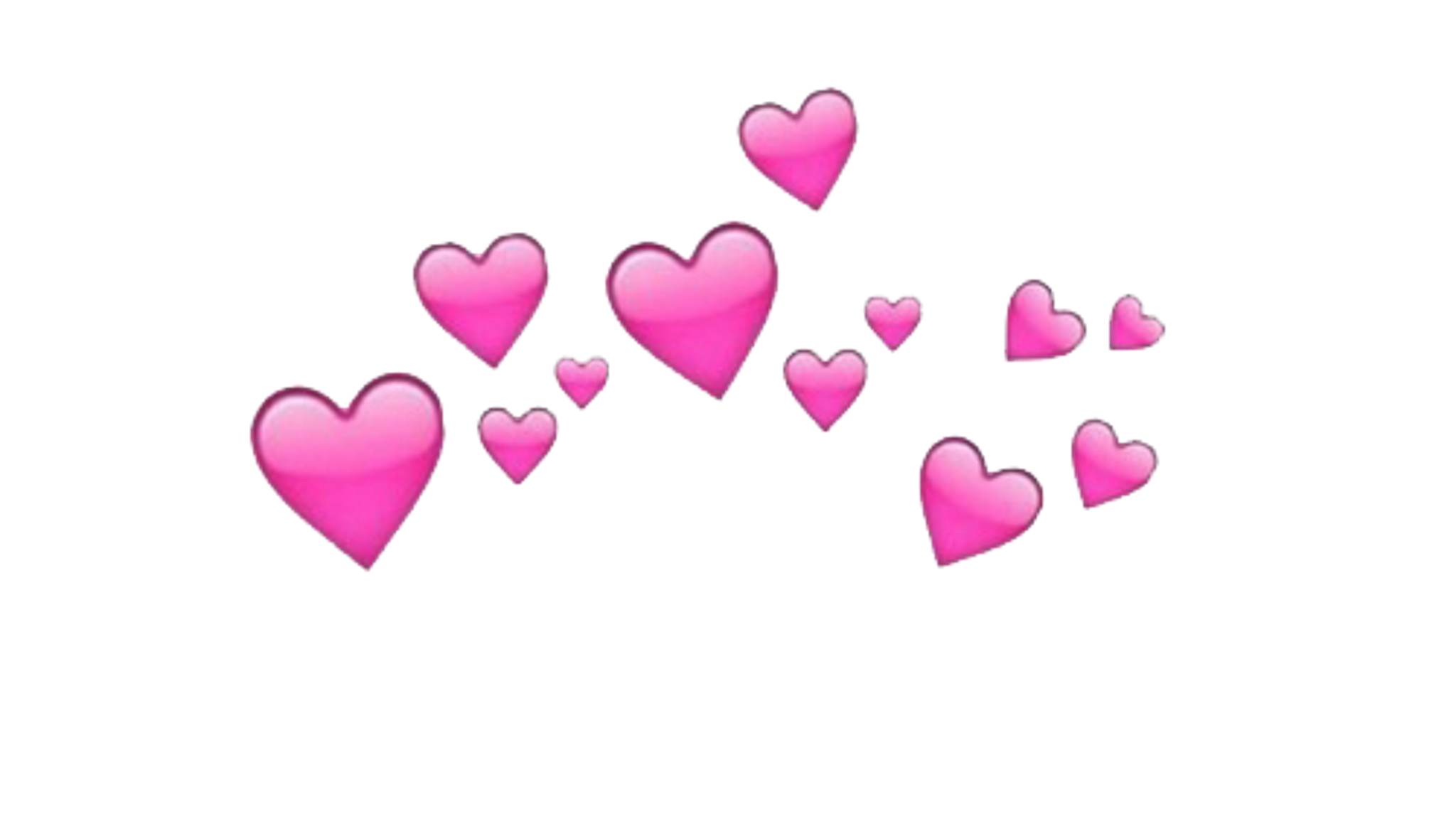 Pink Heart Emoji Transparent PNG Image