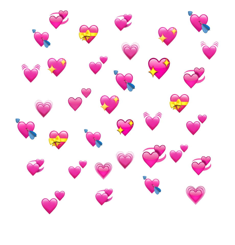 Pink Heart Emoji Transparent PNG Image