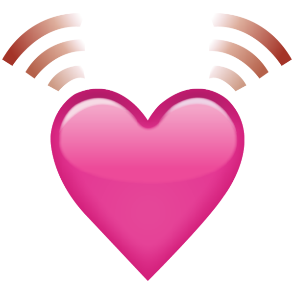 Pink Heart Emoji Transparent PNG Image