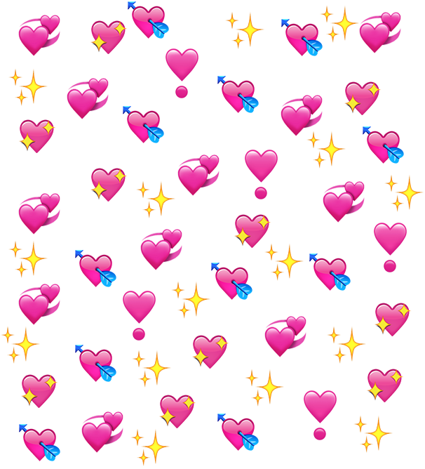 Pink Heart Emoji Transparent PNG Image