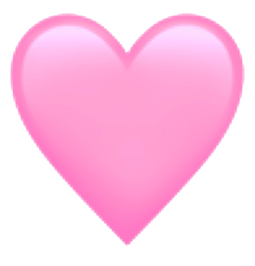 Pink Heart Emoji Transparent PNG Image