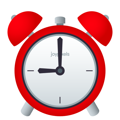Alarm Emoji Transparent PNG Image