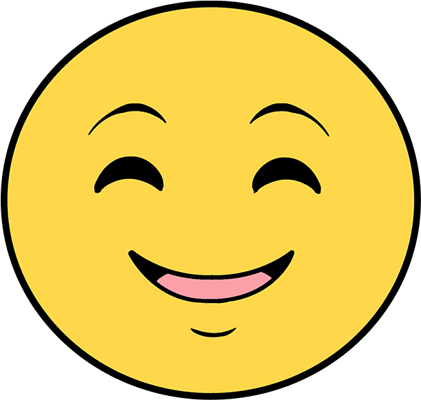 Emoji Face Happy Transparent PNG Image