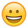 Grinning Face Emoji Transparent PNG Image