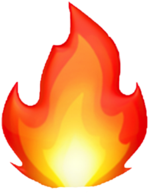 Apple Color Symbol Fire Shape Iphone Emoji Transparent PNG Image