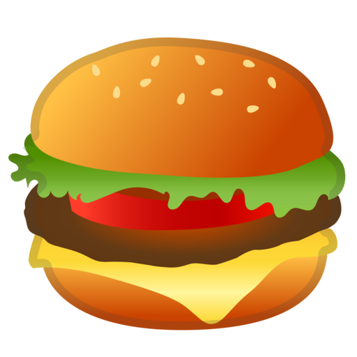 Hamburger Google Cheeseburger Emoji Transparent PNG Image
