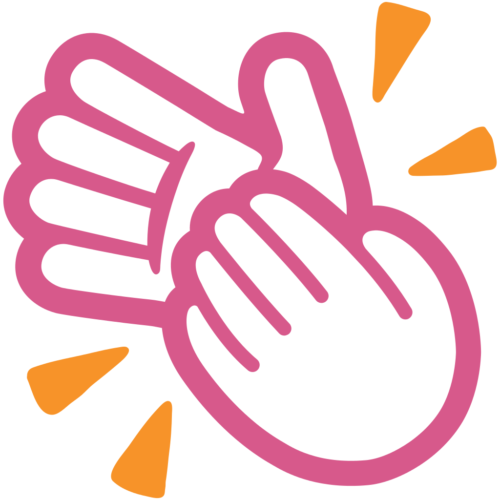 Android Hand Clapping Applause Emoji Transparent PNG Image