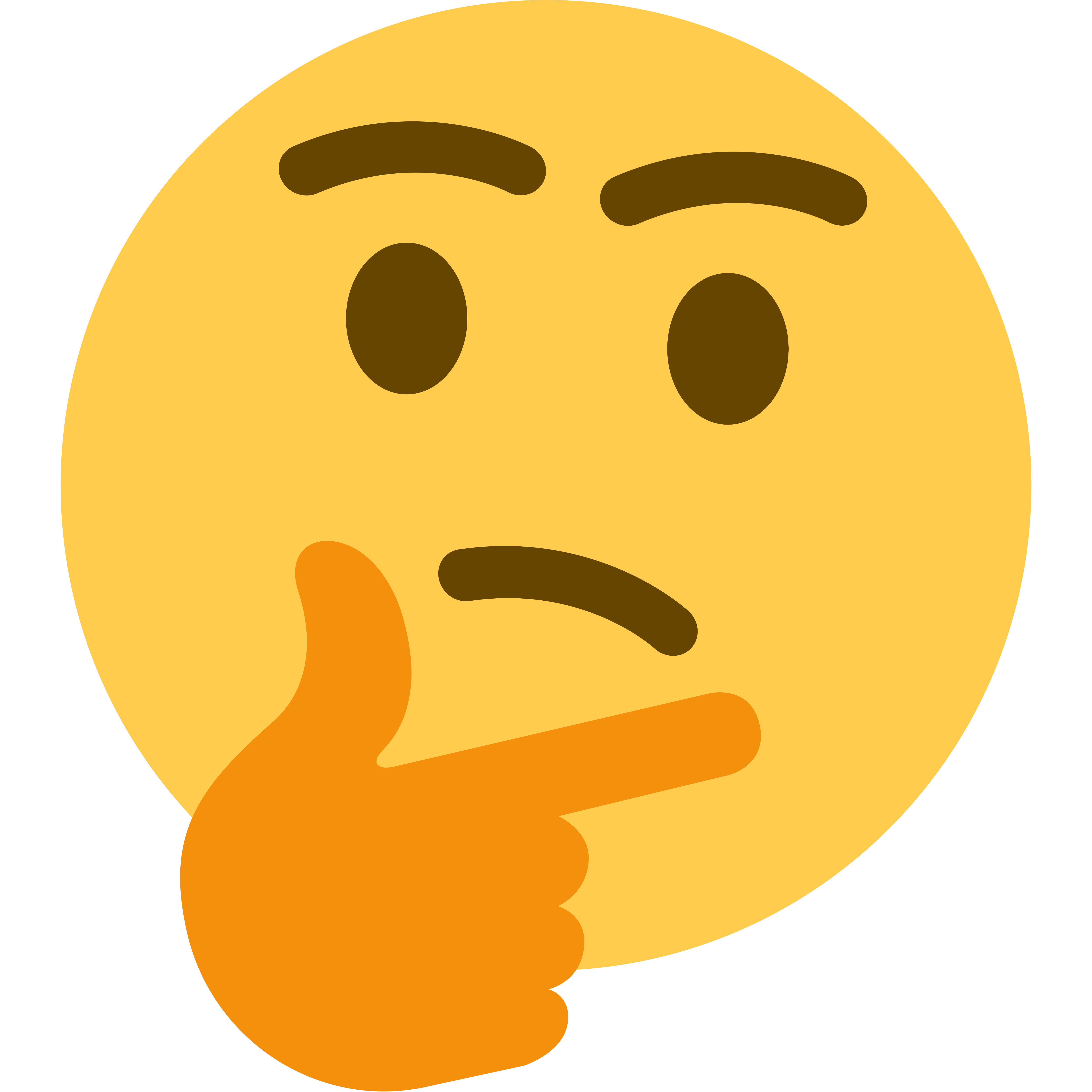 Thought Thinking Emoji Transparent PNG Image