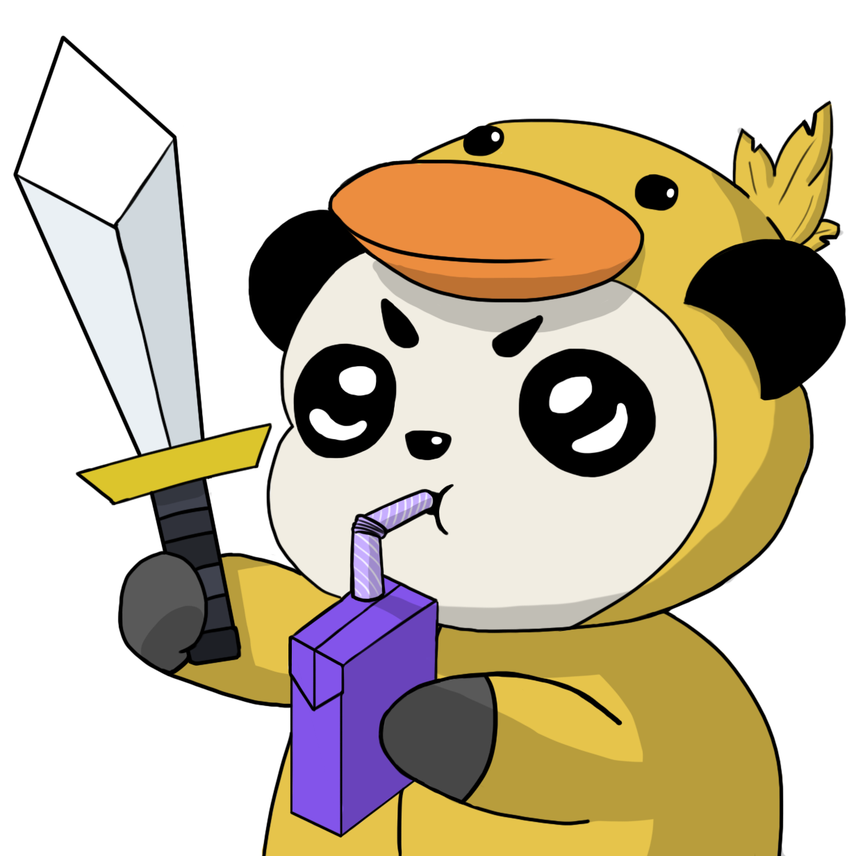 Giant Emoji Panda Red Discord Transparent PNG Image
