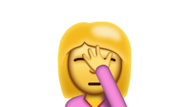 Facepalm Emoji Transparent PNG Image