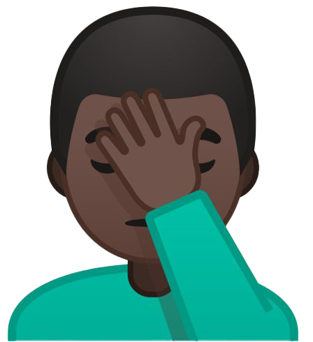 Facepalm Emoji Transparent PNG Image