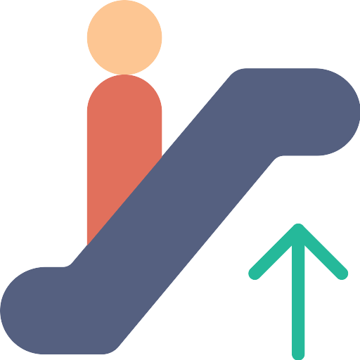 Vector Escalator Transparent PNG Image