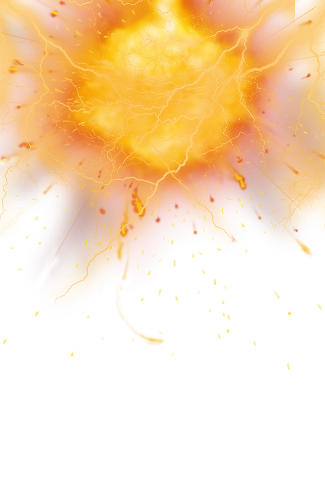 Explosion Effects Lightning Transparent PNG Image