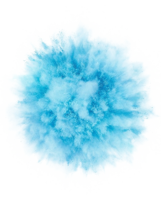 Blue Color Powder Light Transparent PNG Image