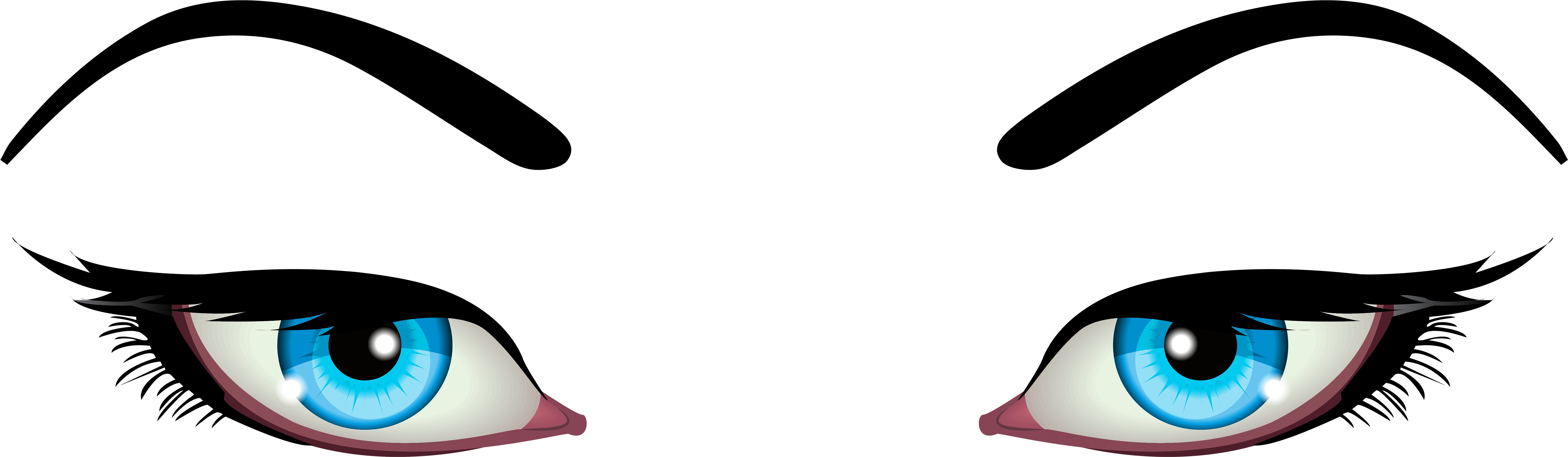 Blue Eyes Transparent PNG Image