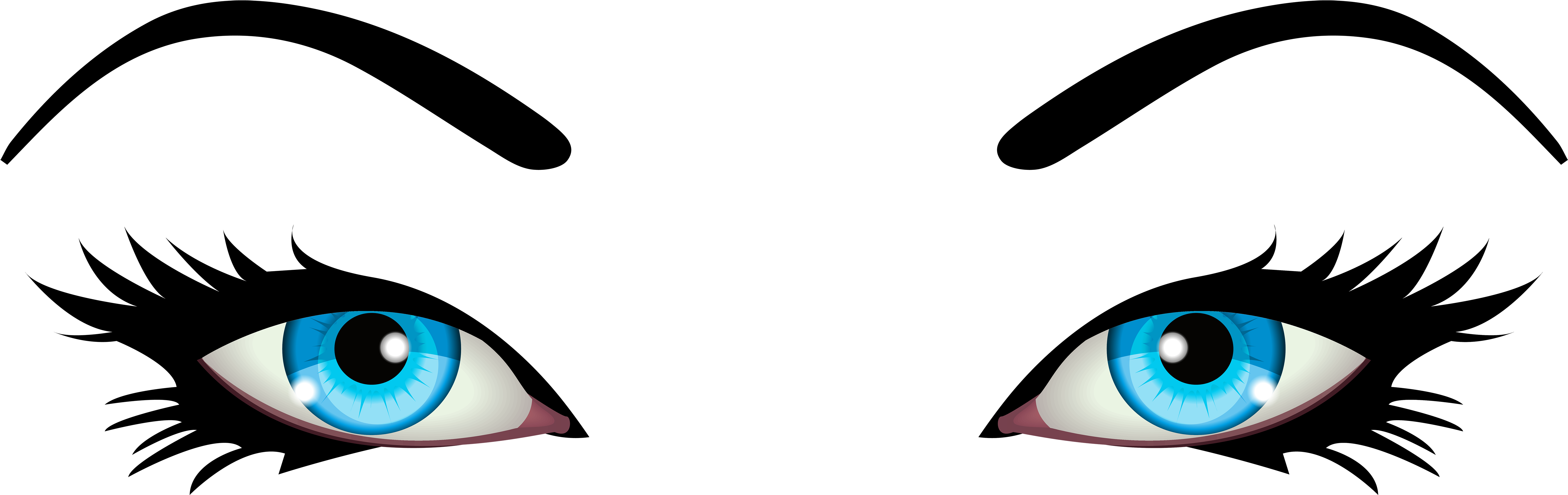 Blue Eyes Transparent PNG Image