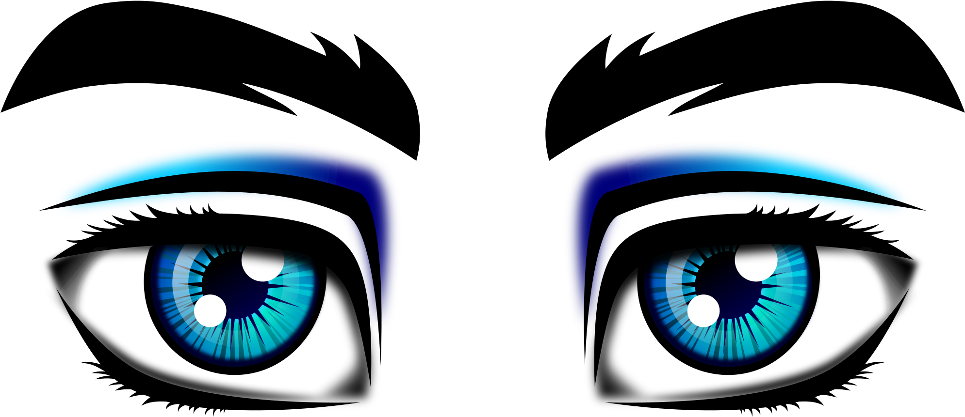 Blue Eyes Transparent PNG Image