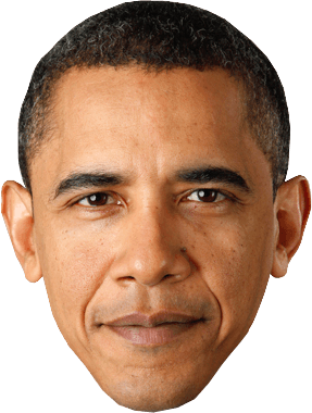 Barak Obama Face Transparent PNG Image