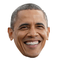 Barak Obama Face Transparent PNG Image