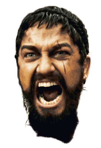 Sparta Face Transparent PNG Image