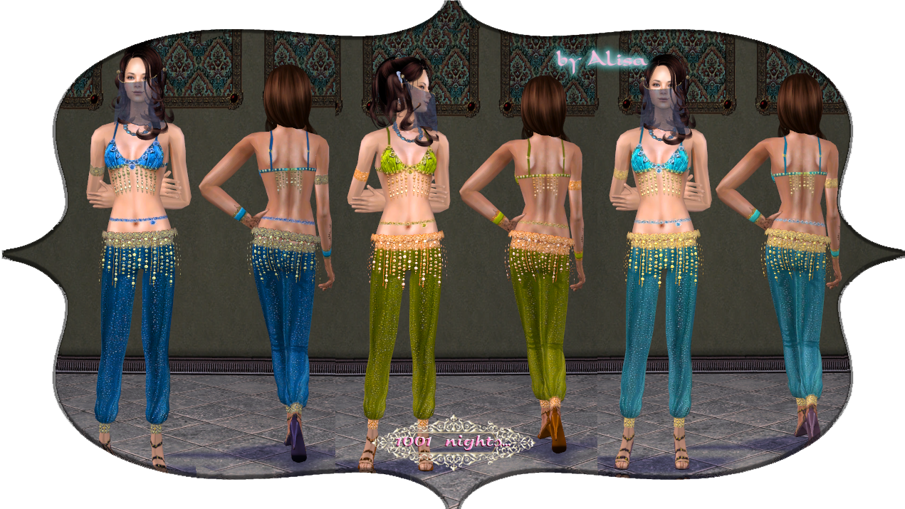 Sims Concubina Blue Veil Transparent PNG Image