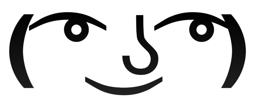 Face Lenny Transparent PNG Image